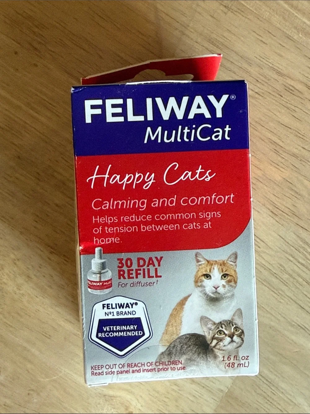 FELIWAY MultiCat Refill – 30 Day | 1.6 fl oz / 48 mL 🐱